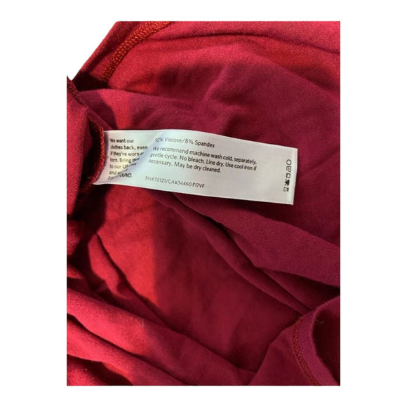 Eileen Fisher Large Berry Turtleneck Long Sleeve Shift Viscose Stretch Dress - Picture 5 of 6